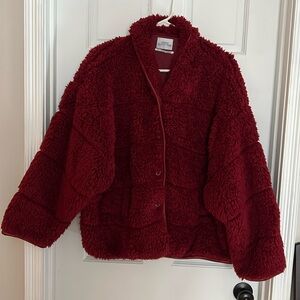 Urban Outfitters coat size medium. Burgundy